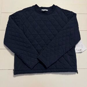 Athleta Retroplush Quilted Crewneck
